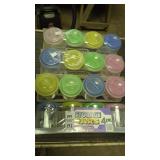 4 packs of plastic storage jars