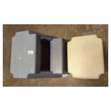 (2) plastic step stools