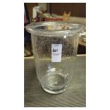 10' bubble glass vase
