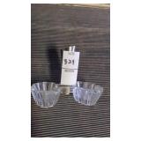 Vintage clear glass salt & pepper cellar