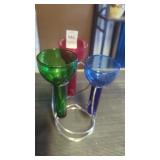 3 glass candle holder