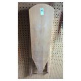 Folding wooden ironing board
