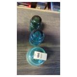 (3) glass insulators