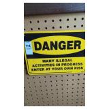 "DANGER" sign