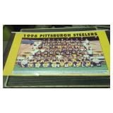 1996 Pittsburgh Steelers metal poster