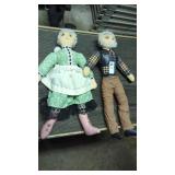16' grandma and grandpa stuffed dolls