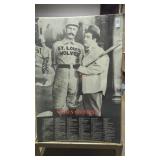 Who's on first poster, 32' x 22'