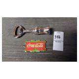 Vintage Coca-Cola key chain fob & bottle opener
