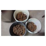 (3) buckets of tire chains