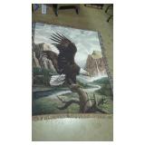 59' x 64' Eagle woven tapestry