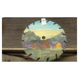 Hand painted blade by local artist, 10'