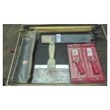 Assorted drywall tools