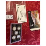 2013 US mint silver ATB quarters proof set