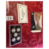 2013 US mint silver ATB quarters proof set