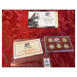 2008 US mint state quarters silver proof set