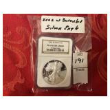 2006 W burnished silver eagle NGC PF70