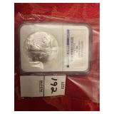 2009 silver Eagle NGC MS70 early release