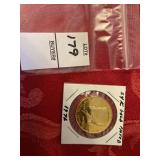 1976 bicentennial Kennedy half dollar 24K gold