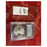 2002W silver eagle PCGS PR70DCAM