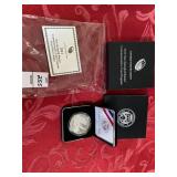 2012 P Star-Spangled Banner Silver one dollar COA