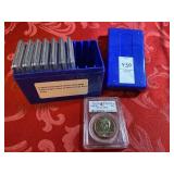 Eight 2010 D Roosevelt, 10C PCGS SP68 satin