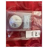 2009 American silver Eagle, PCGS, MS70