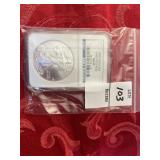 2010 American silver Eagle NGC, MS69, early