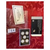 2012 US mint ATB quarters silver proof set