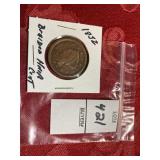 1852 braided hair cent
