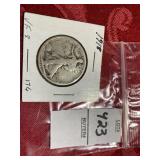1918 walking liberty silver half dollar
