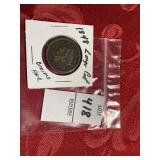 1848 braided hair cent