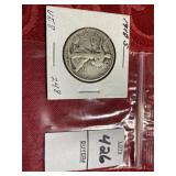 1918 S walking liberty silver half dollar