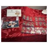 Three 1989 P & D US mint uncirculated coin sets