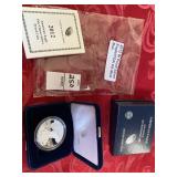 2012 W proof silver eagle COA US mint box