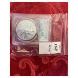 2021 American silver Eagle type 2, PCGS, MS70