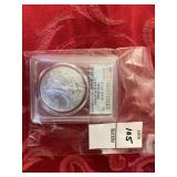 2024 W $1 American silver Eagle PCGS, MS70