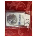 2018 silver Eagle NG MS 69 early release