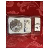 2019 silver Eagle NGC MS 69, early release