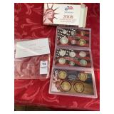 2008 US mint silver proof set,14 coins