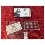 2008 US mint state Quarter silver proof set