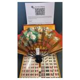 Traditional Chinese Mahjong set - new & fan