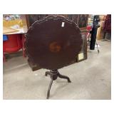 Vintage tilt top side table, 32 ' diameter, 30 '