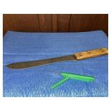 Vintage butcher knife & Advertising John Deere