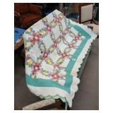 Handsewn quilt approx 66" x 76"