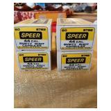 4 boxes of Speer 44 cal. Empty shot capsules