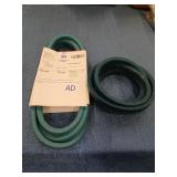 2 new Swisher mower belts, 1/2"x74"