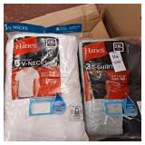 Hanes mens t-shirts,v-neck shirts,size 2xl