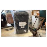 Black Leather Wine Bag with 2 Tumblers, New in