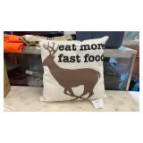 Eat More Fast Food Pillow