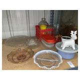 Fenton Opalescent Hobnail Candy Bowl: White